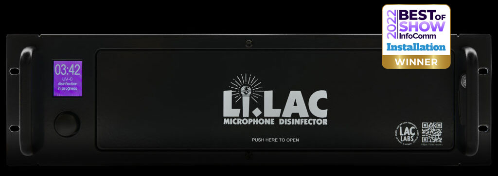Li.LAC microphone disinfector LiLAC, best of show winner at InfoComm 2022